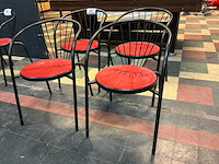 Metalen stoel (4x) - afbeelding 1 van  4