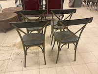 Metalen stoel (4x) - afbeelding 3 van  3