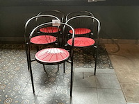 Metalen stoel (5x) - afbeelding 1 van  4