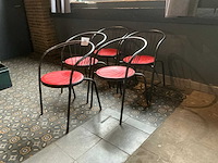 Metalen stoel (5x) - afbeelding 2 van  4
