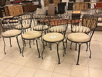 Metalen stoel (8x) - afbeelding 1 van  4