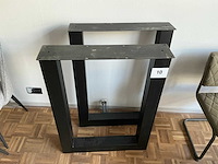 Metalen tafelpoot (2x) - afbeelding 2 van  4