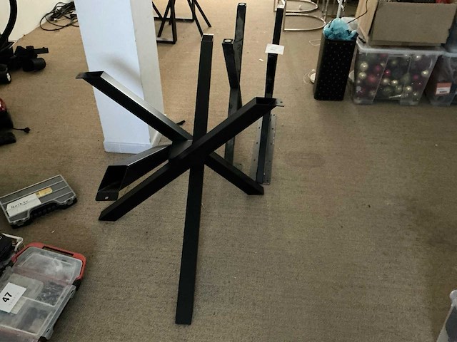 Metalen tafelpoot (3x) - afbeelding 3 van  4