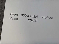 Metalen toegangspoort - afbeelding 6 van  12