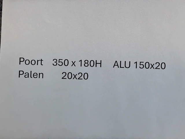 Metalen toegangspoort - afbeelding 9 van  9