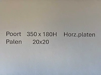 Metalen toegangspoort - afbeelding 2 van  10