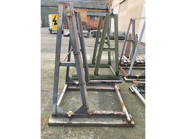 Metalen transportbokken 4 stuks (4x) - afbeelding 1 van  2