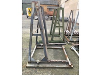 Metalen transportbokken 4 stuks (4x) - afbeelding 1 van  2