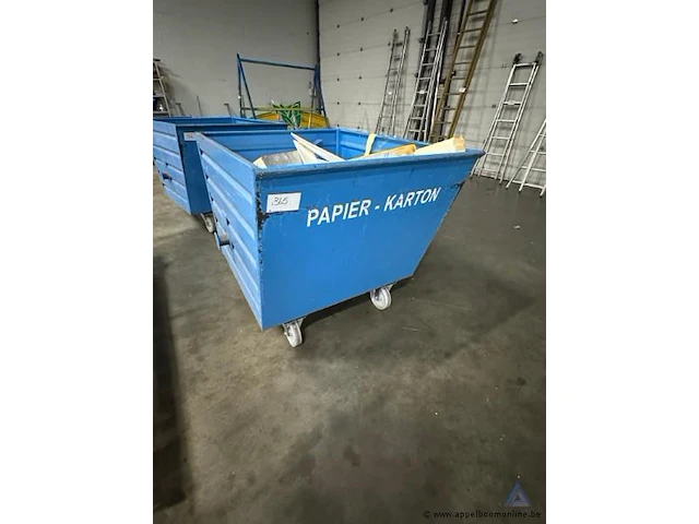 Metalen transportcontainer, bauer 200 a 2.2, bouwjaar 2010, 310 kg, serienummer 100404 - afbeelding 1 van  2