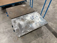 Metalen transportkar (2x) - afbeelding 3 van  4