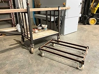 Metalen transportkar (2x) - afbeelding 1 van  5