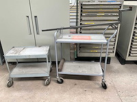 Metalen transportkar (2x) - afbeelding 1 van  5