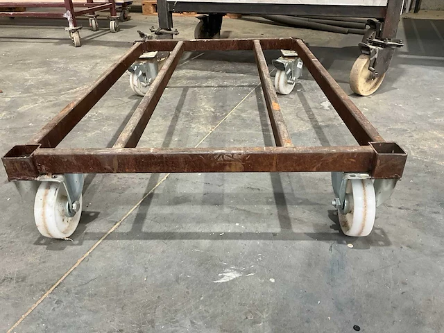 Metalen transportkar (2x) - afbeelding 4 van  5