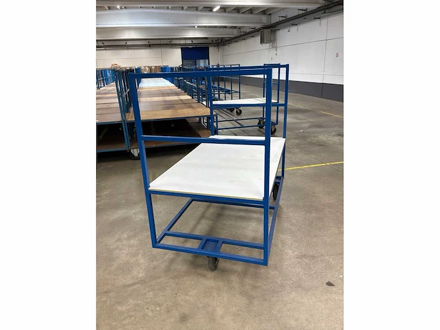 Metalen transportkar (4x) - afbeelding 3 van  4