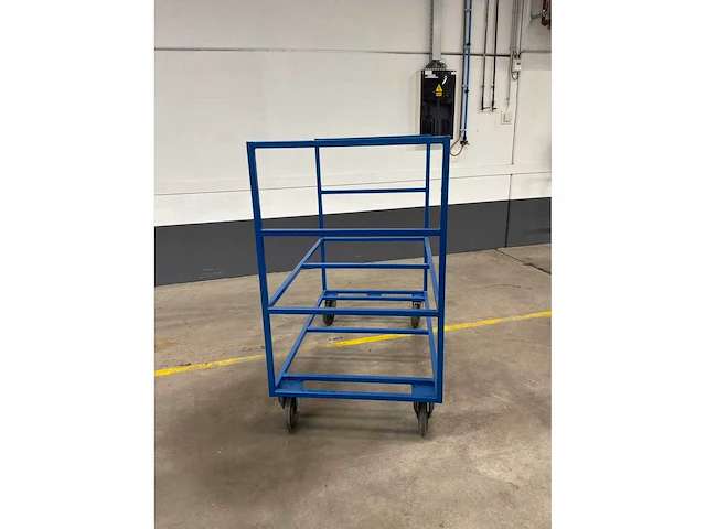 Metalen transportkar (4x) - afbeelding 3 van  4