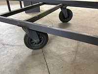 Metalen transportkar (4x) - afbeelding 3 van  4