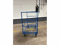 Metalen transportkar (4x) - afbeelding 3 van  4