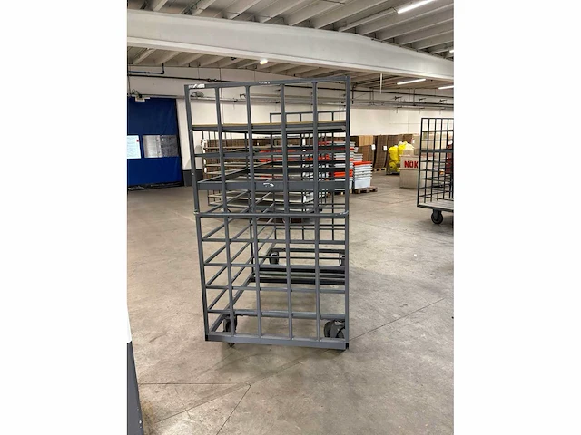Metalen transportkar (4x) - afbeelding 3 van  4
