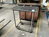 Metalen transportwagen - afbeelding 1 van  4