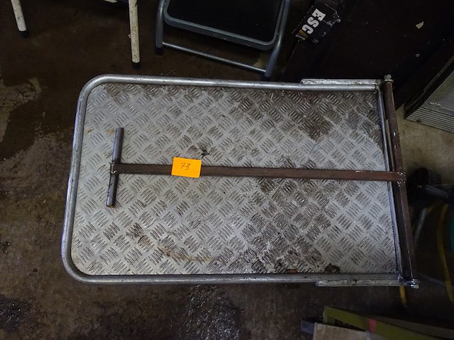 Metalen transportwagen - afbeelding 1 van  4