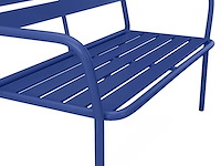 Metalen tuinbank - middernachtblauw - afbeelding 4 van  5