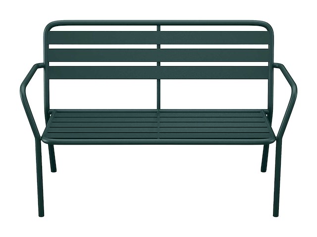 Metalen tuinbank - sparrengroen - afbeelding 3 van  5