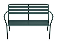 Metalen tuinbank - sparrengroen - afbeelding 3 van  5