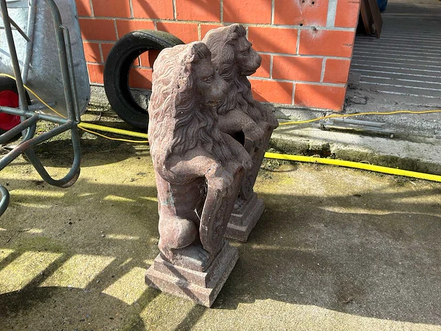 Metalen tuinbeeld (2x) - afbeelding 2 van  6