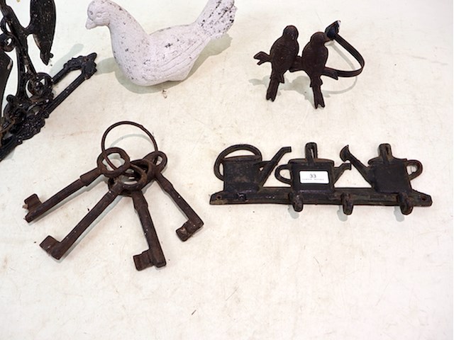 Metalen tuindecoratie (x4) - afbeelding 3 van  4