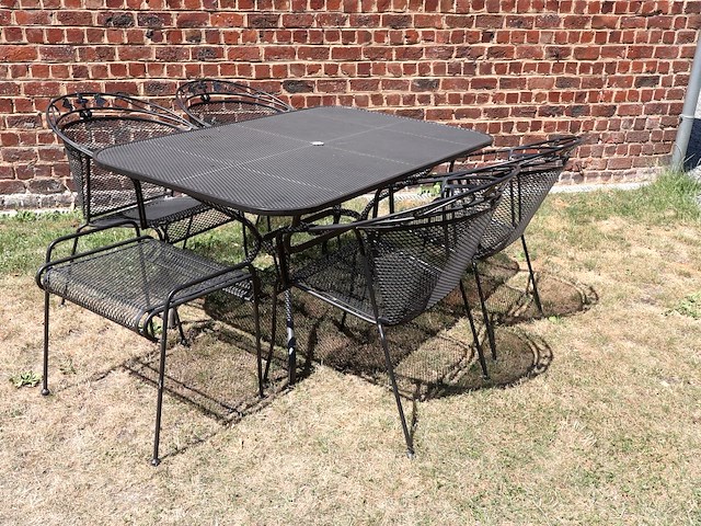 Metalen tuinset - afbeelding 1 van  6