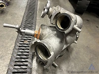 Metalen verdeelstuk met afsluitbare uitgangen, aansluitingen 110 dsp, 110 dsp en 2x 70 dsp - afbeelding 2 van  2