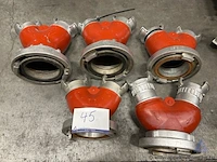 Metalen verdeelstukken met storz-koppelingen
