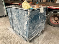 Metalen verrijdbare container - afbeelding 1 van  5