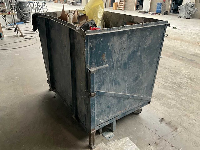 Metalen verrijdbare container - afbeelding 2 van  5