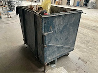 Metalen verrijdbare container - afbeelding 2 van  5