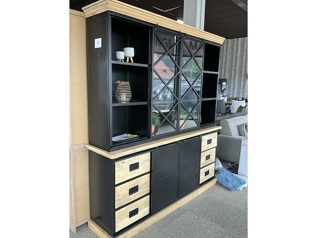 Metalen vitrinewandkast mango - afbeelding 1 van  2