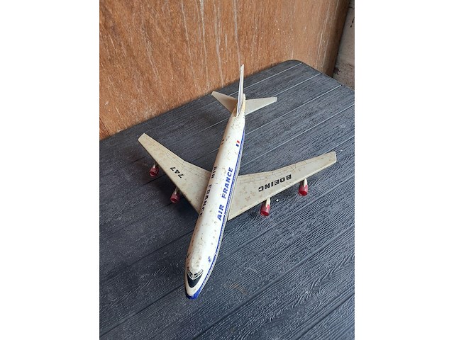 Metalen vliegtuig air franche boeing 747 l 550mm b 470mm h 160mm - afbeelding 1 van  5