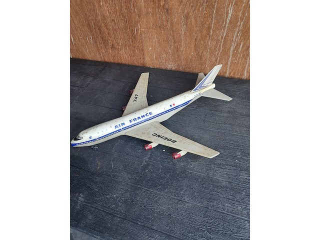 Metalen vliegtuig air franche boeing 747 l 550mm b 470mm h 160mm - afbeelding 2 van  5