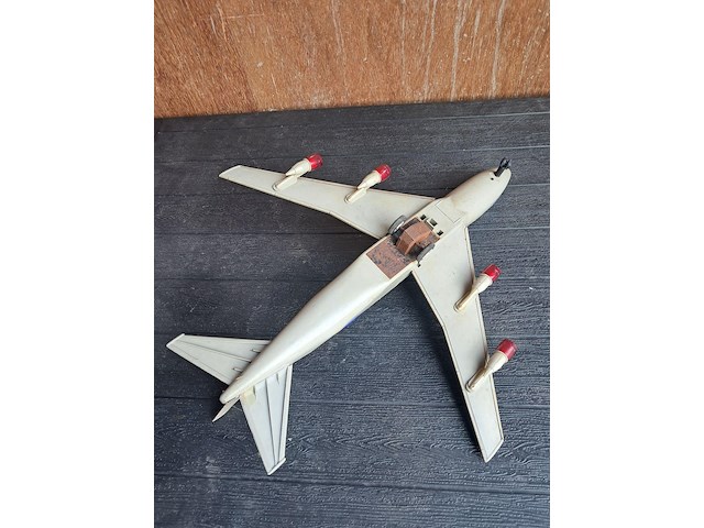 Metalen vliegtuig air franche boeing 747 l 550mm b 470mm h 160mm - afbeelding 4 van  5