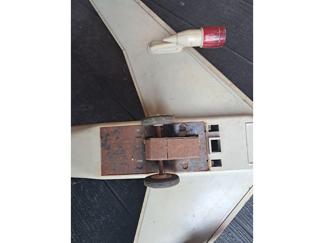 Metalen vliegtuig air franche boeing 747 l 550mm b 470mm h 160mm - afbeelding 5 van  5