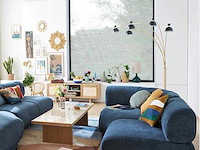 Metalen vloerlamp met meerdere boog - zwart - afbeelding 1 van  6