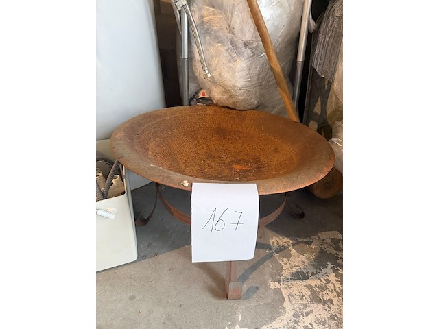 Metalen vuurschaal - afbeelding 1 van  2