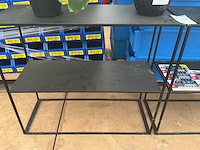 Metalen wandrek (2x) - afbeelding 1 van  2