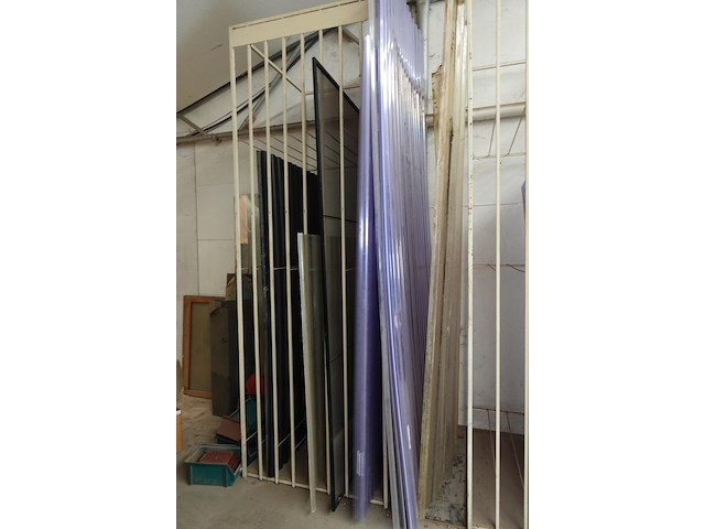 Metalen wandrek + platen - afbeelding 5 van  6