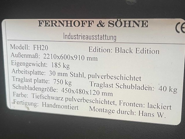 Metalen werkbank (fh20) - afbeelding 6 van  8