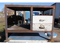 Metalen werkbank met 2 lades - afbeelding 1 van  6