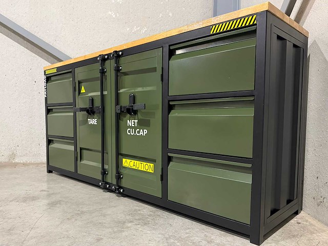 Metalen werkbank met houten werkblad - afbeelding 6 van  14