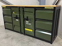 Metalen werkbank met houten werkblad - afbeelding 5 van  10