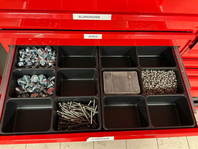 Metalen werkkast met inhoud (15x) - afbeelding 6 van  13