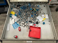 Metalen werkplaats ladenkast inhoudende festo onderdelen - afbeelding 10 van  13